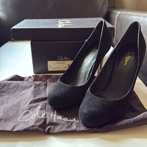 Cole Haan Black Suede Air Talia Pump 9